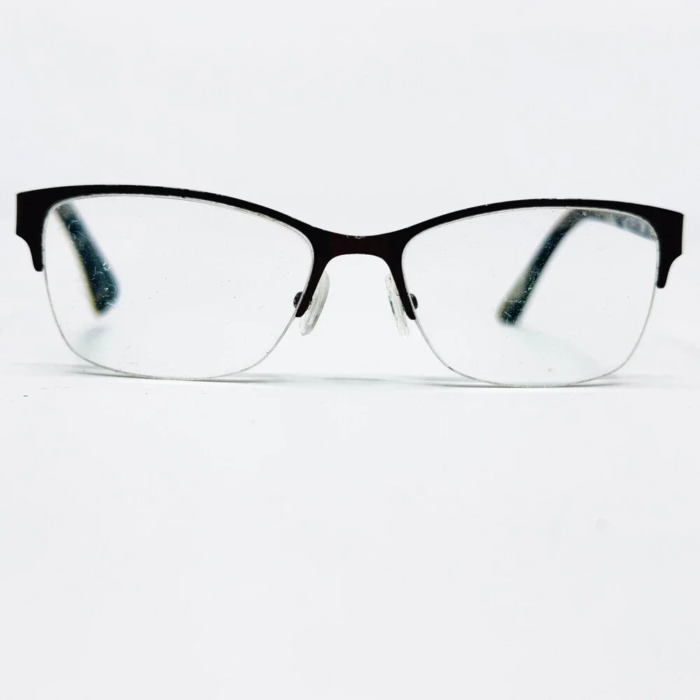 Kay Unger Eyeglasses Womens Brown Semi-Rimless K180 53-17-135